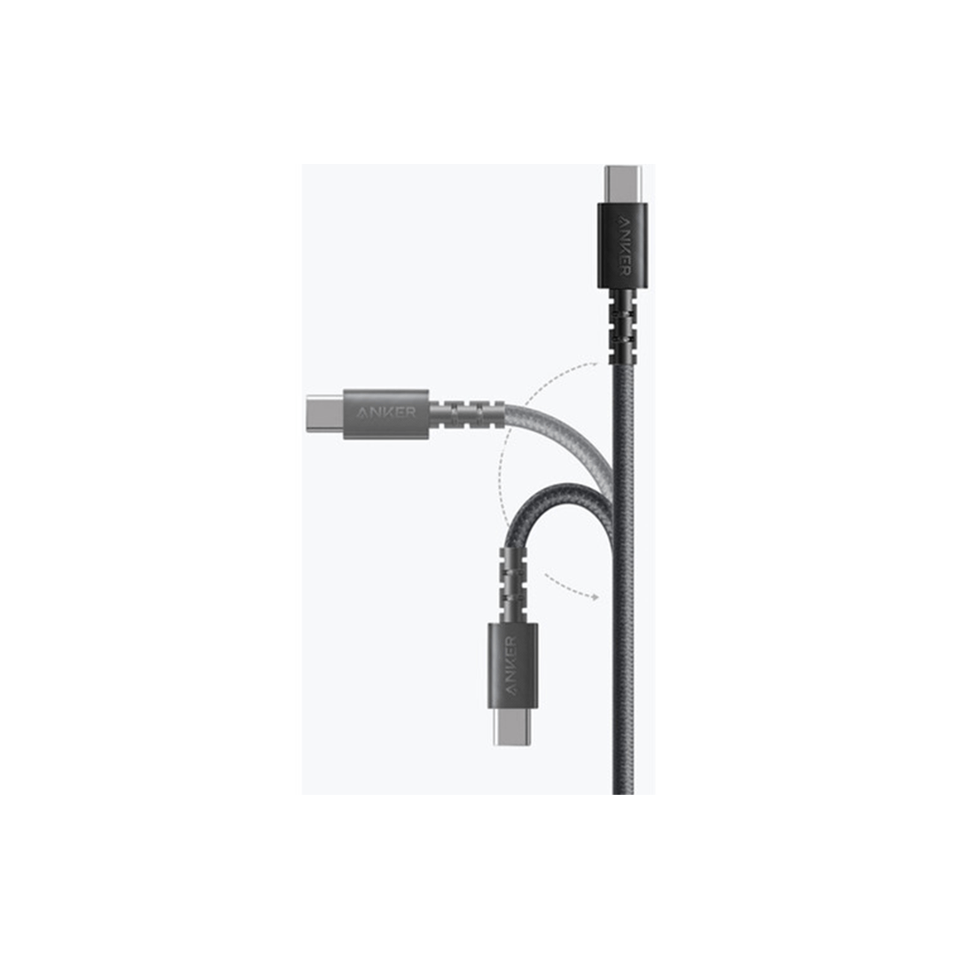 Anker Powerline Select+ USB-C To USB-C 2.0 Cable 6FT - Black in Qatar Anker Powerline Select+ USB-C To USB-C 2.0 Cable 6FT - Black in Qatar